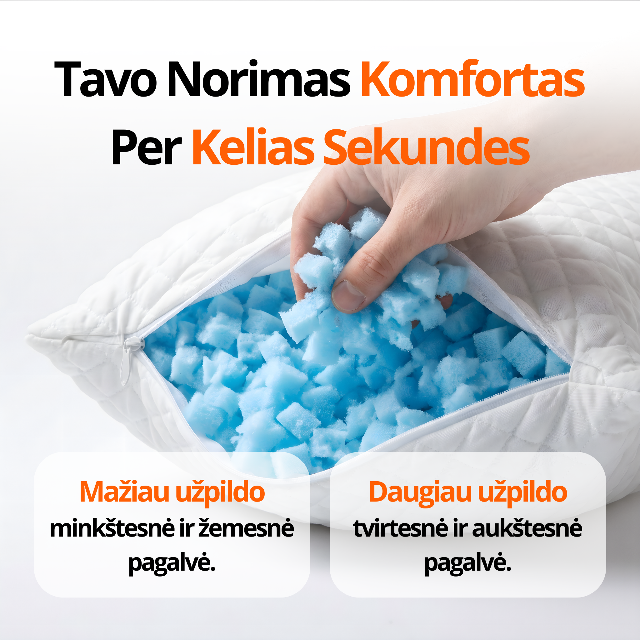 Reguliuojama Glossa Pagalvė